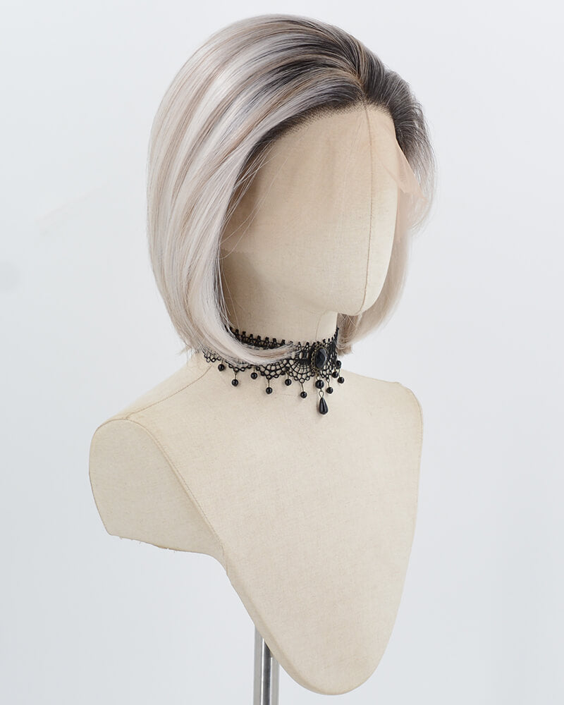 Black Ombre Blonde Synthetic Lace Front Wig WW1008