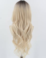 Ombre Blonde Wavy Synthetic Wig HW717