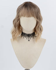 Ombre Blonde Short Curly Synthetic Wig HW786