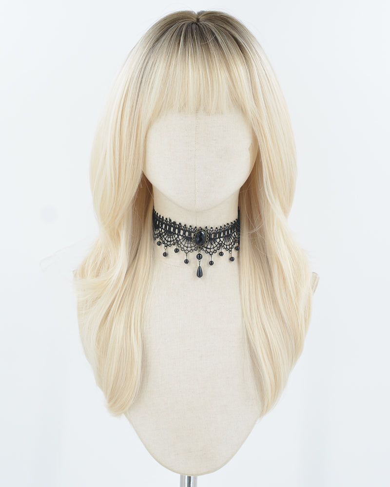Ombre Blonde Synthetic Wig HW743