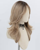 Natural Ombre Brown Blonde Synthetic Wig HW789