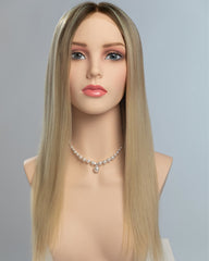 Ombre Blonde Straight Human Hair Wig HT040
