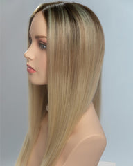 Ombre Blonde Straight Human Hair Wig HT040