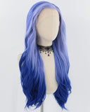 Ombre Blue Synthetic Lace Front Wig WW755