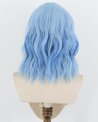 Ombre Blue Short Synthetic Wig HW891