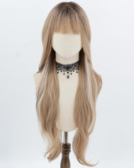 Long Ombre Blonde White Synthetic Wig HW800