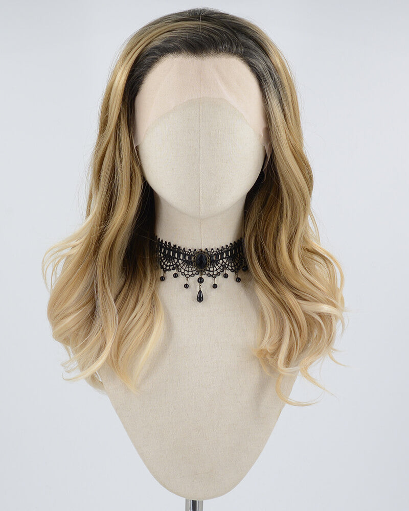 Ombre Brown Synthetic Lace Front Wig WW599