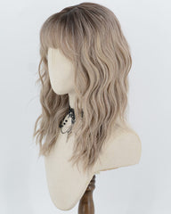 Ombre Blonde Curly Synthetic Wig HW864