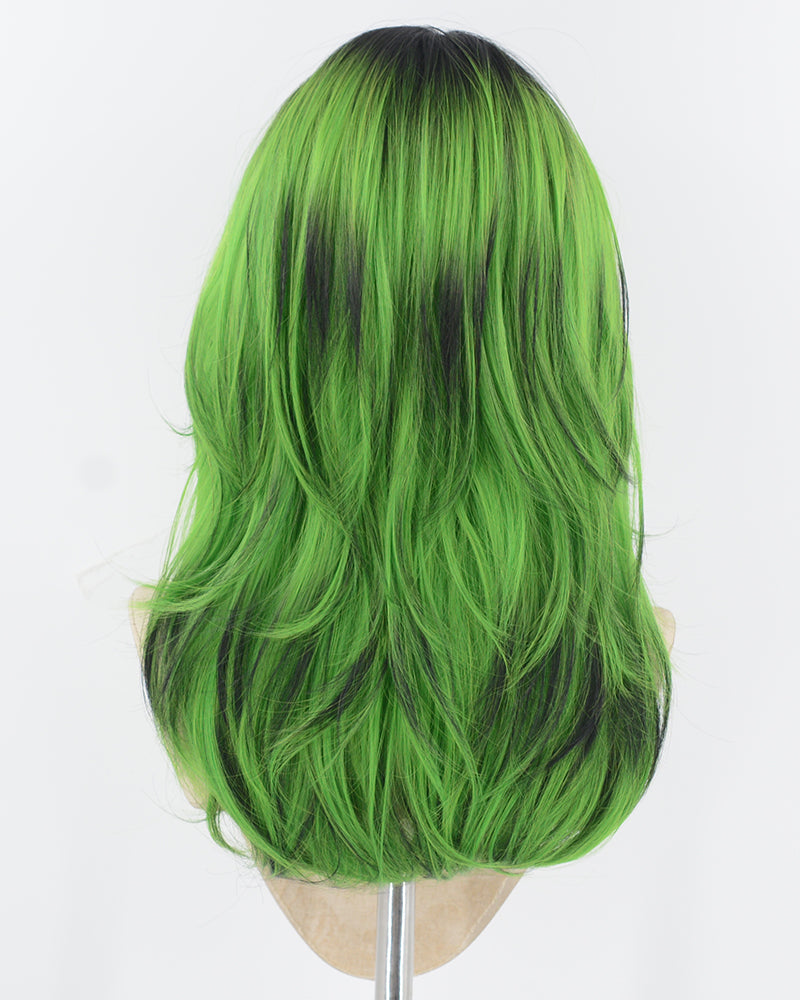 Ombre Green Synthetic Wig HW744