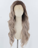 Ombre Grey Synthetic Lace Front Wig WW932