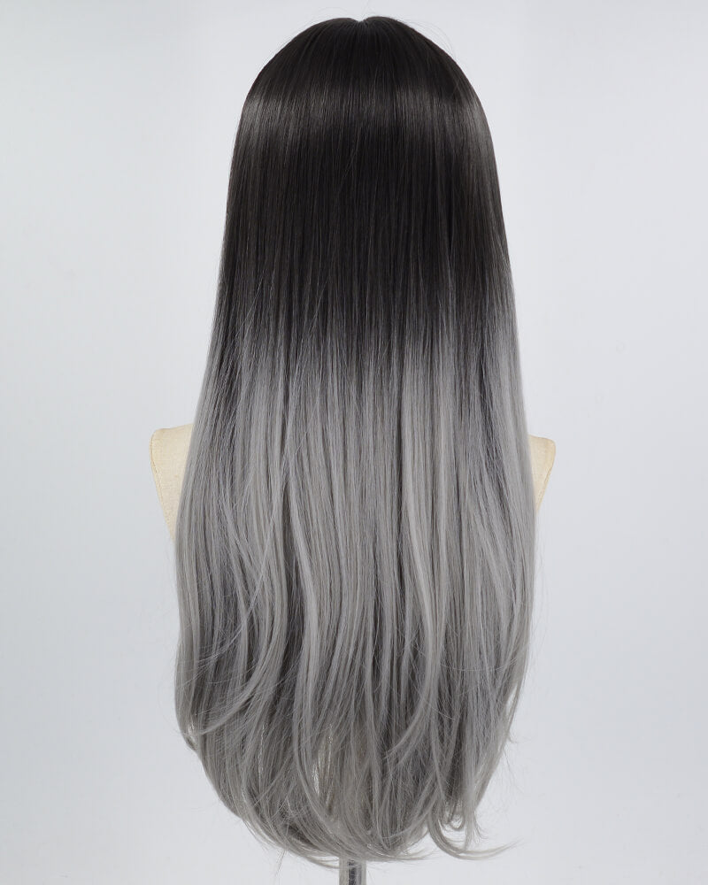 Ombre Grey Synthetic Wig HW387