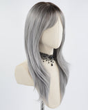 Ombre Silver Grey Synthetic Wig HW397