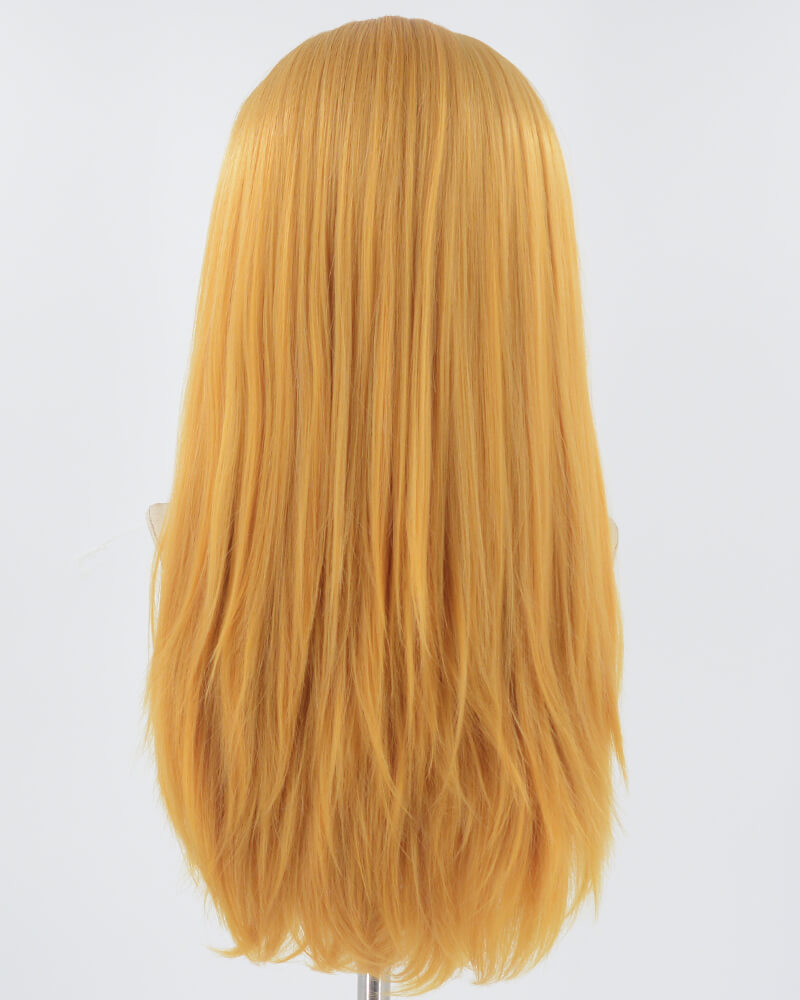 Ombre Orange Straight Synthetic Lace Front Wig WW767