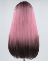 Brown Ombre Pink Synthetic Wig HW276