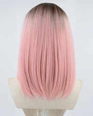 Ombre Pink Short Synthetic Wig HW288