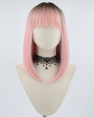 Ombre Pink Short Synthetic Wig HW288