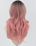 Ombre Pink Wavy Synthetic Wig HW582