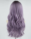 Ombre Purple Wavy Synthetic Wig HW330