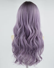 Ombre Purple Wavy Synthetic Wig HW330