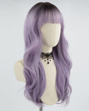 Ombre Purple Wavy Synthetic Wig HW330