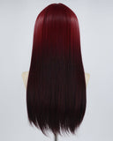 Red Ombre Straight Synthetic Wig HW343