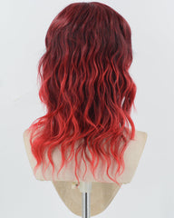 Ombre Red Synthetic Wig HW705