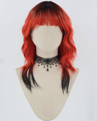 Black ombre Red Synthetic Wig HW638