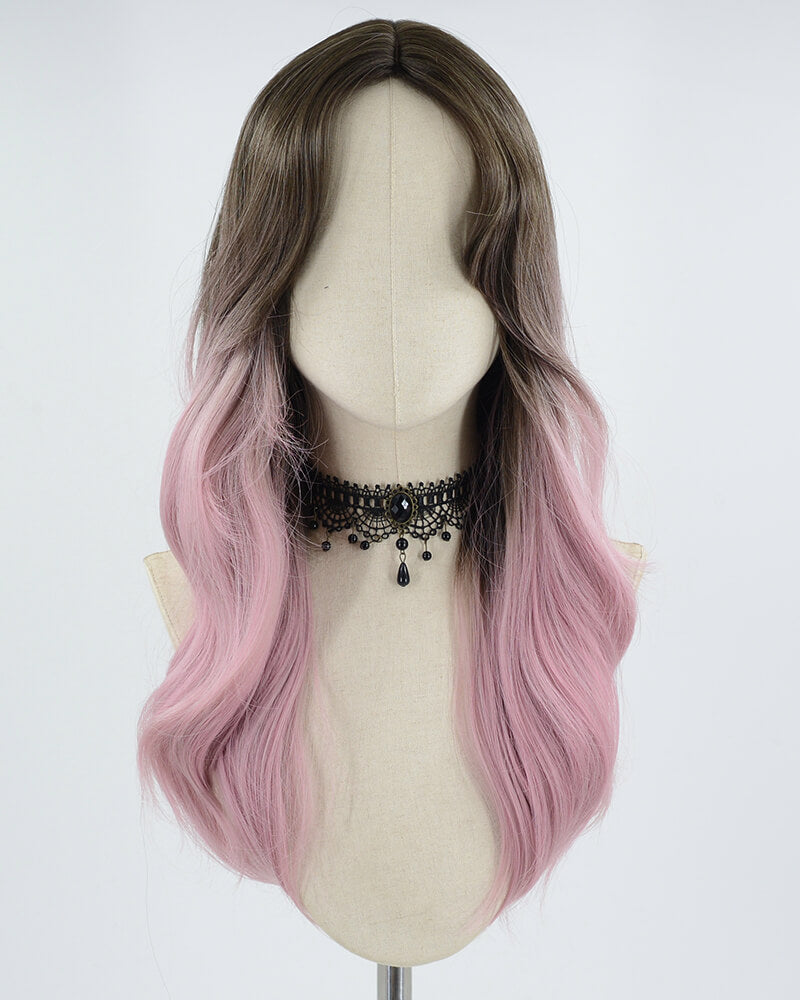 Ombre Pink Synthetic Wig HW325