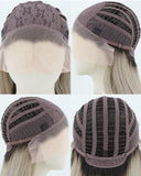 Long Brown Wavy Synthetic Lace Front Wig WW215