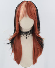 Orange Black Synthetic Wig HW721