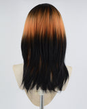 Black Ombre Orange Synthetic Wig HW379