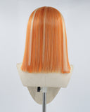 Blonde Orange Short Synthetic Lace Front Wig WW512