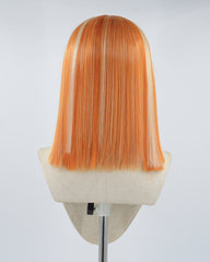 Blonde Orange Short Synthetic Lace Front Wig WW512