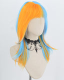 Blue Orange Synthetic Wig HW830