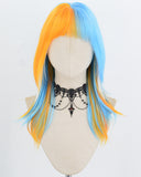 Blue Orange Synthetic Wig HW830