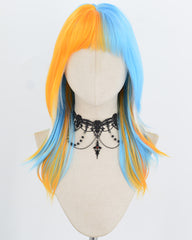 Blue Orange Synthetic Wig HW830