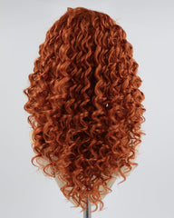 Orange Curly Synthetic Wig HW364