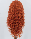 Orange Curly Synthetic Wig HW685