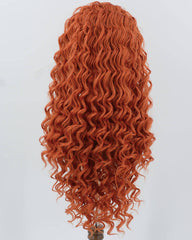 Orange Curly Synthetic Wig HW685