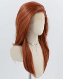 Copper Red Synthetic Lace Front Wig WW992