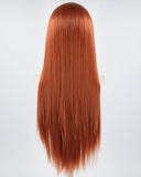 Copper Red Straight Synthetic Lace Front Wig WW683