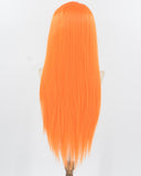 Orange Long Straight Synthetic Lace Front Wig WW957