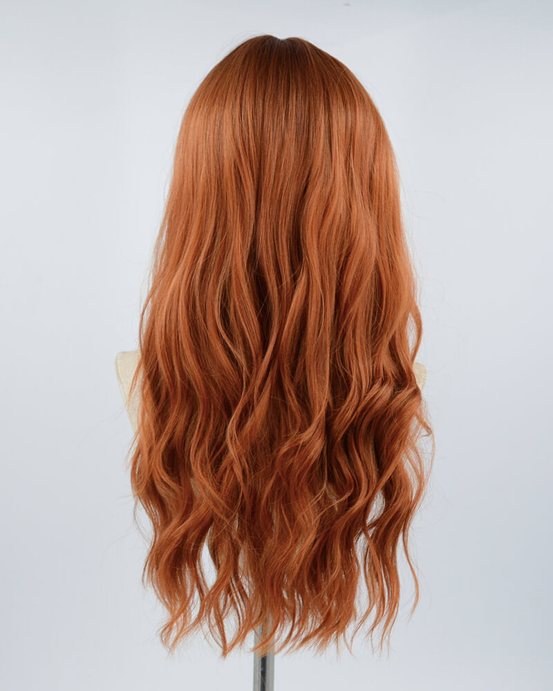 Orange Wavy Synthetic Wig HW255