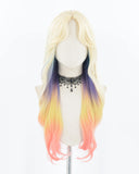 Blonde Ombre Orange Synthetic Wig HW475