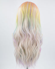 Orange Ombre Rainbow Synthetic Lace Front Wig WW569