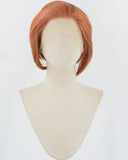 Orange Short Synthetic Lace Front Men's Wig MW038