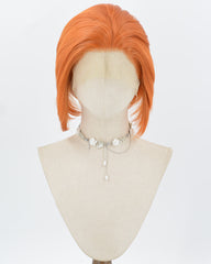 Light Orange Short Synthetic Lace Front Men's Wig MW040
