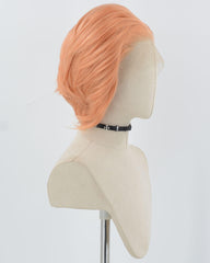Orange Short Synthetic lace Front Wig MW021