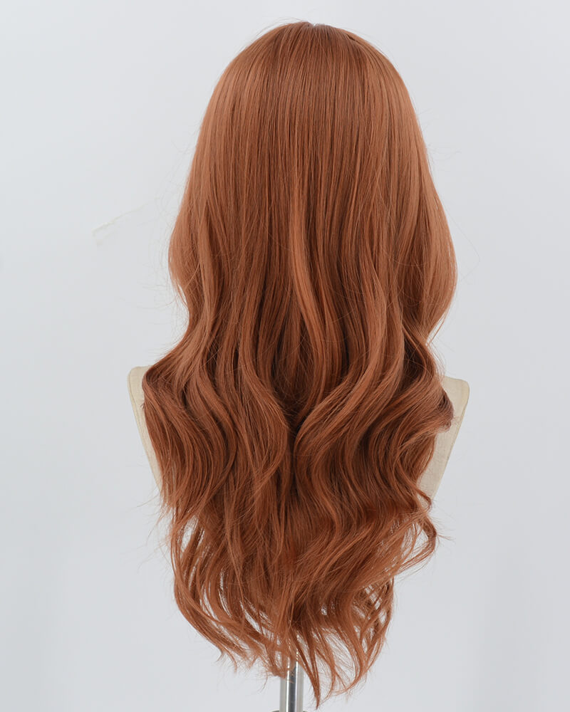 Orange Wavy Synthetic Wig HW686