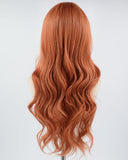 Copper Red Blonde Skunk Stripe Synthetic Wig HW409